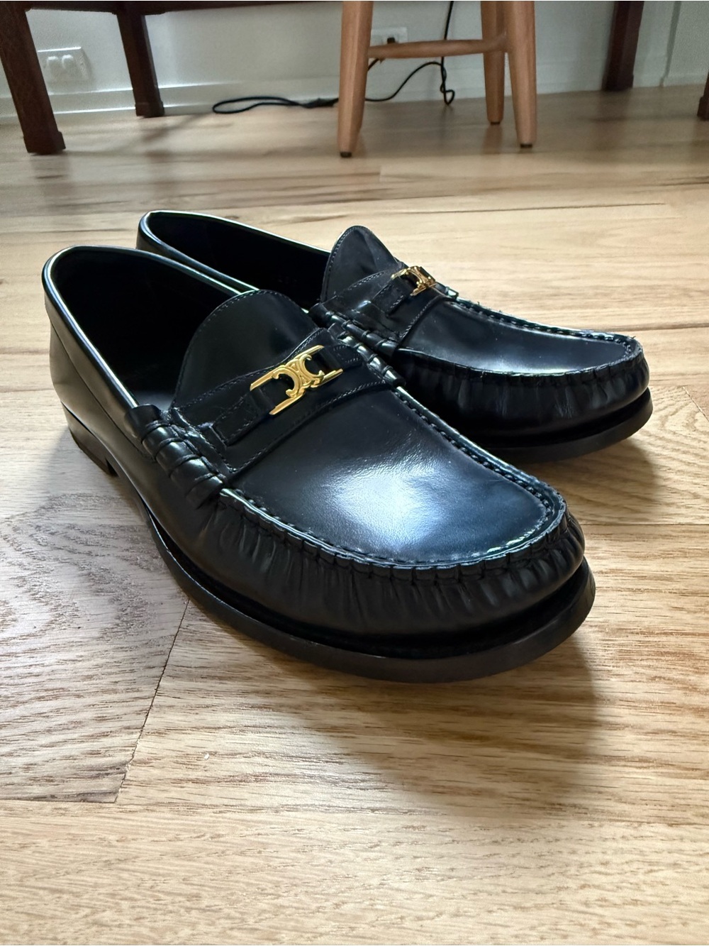 Celine Black Triomphe Loafer - Picture 2 of 6